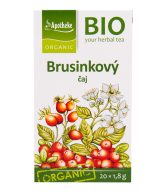 Apotheke Ovocný čaj s bylinami brusinkový BIO - nálevové sáčky (20 x 1