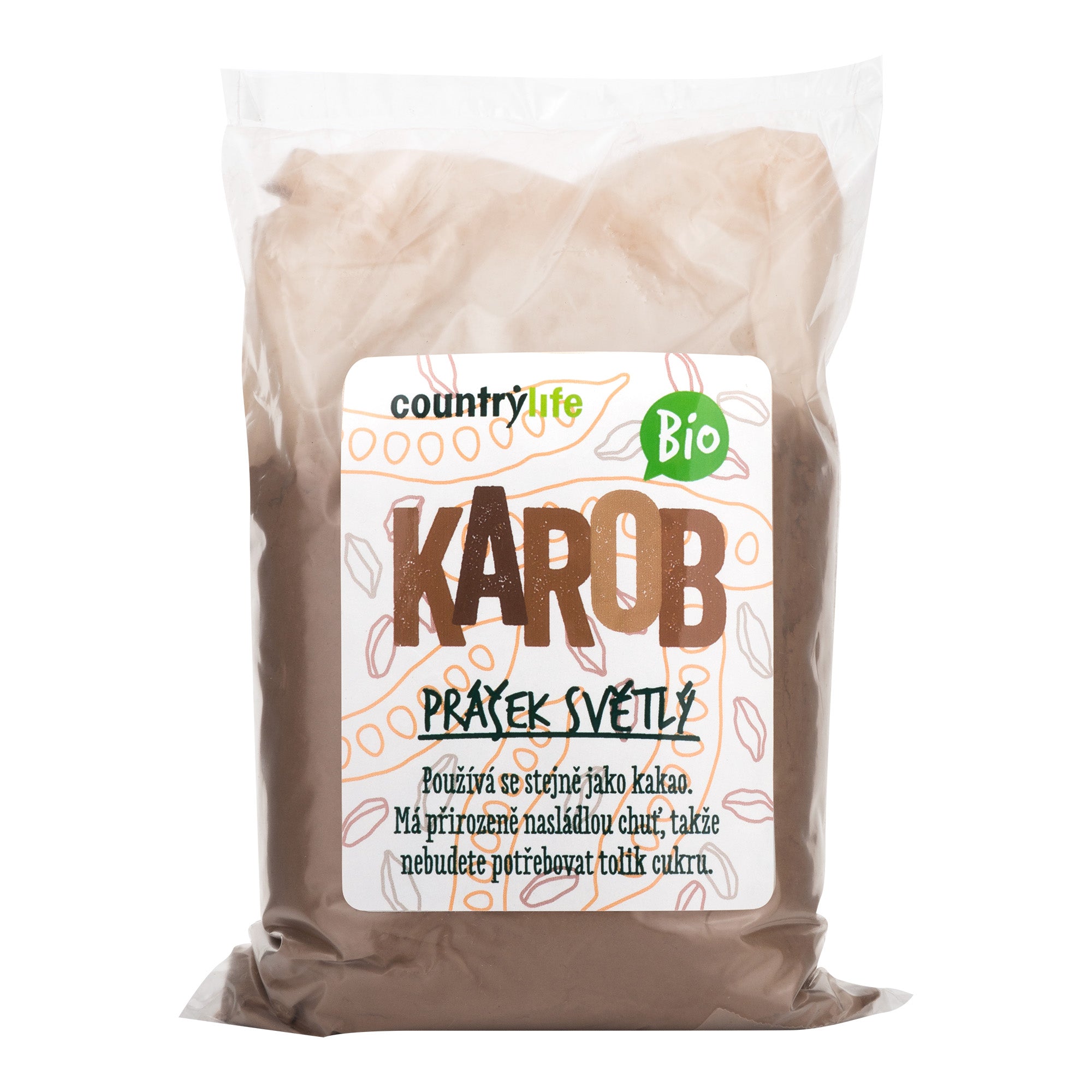 Karobový prášek světlý 500 g BIO COUNTRY LIFE Karobový prášek světlý 500 g BIO COUNTRY LIFE