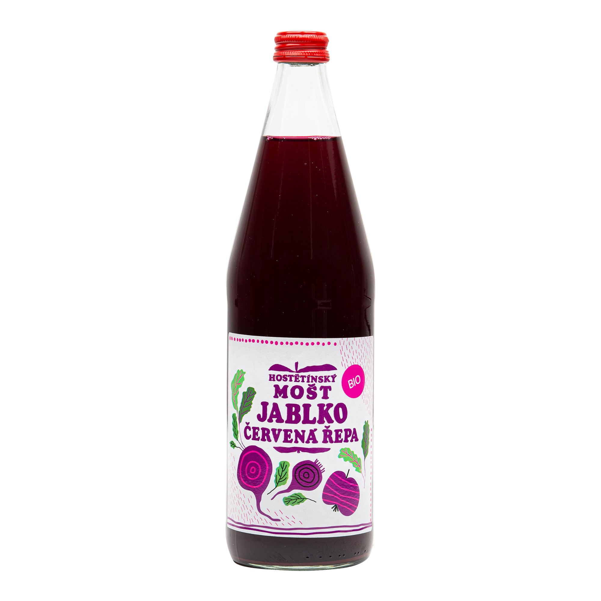 Mošt jablečný s červenou řepou 750 ml BIO MOŠTÁRNA HOSTĚTÍN Mošt jablečný s červenou řepou 750 ml BIO MOŠTÁRNA HOSTĚTÍN