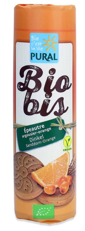 Pural Biobis Špaldové sušenky s rakytníkovo-pomerančovým krémem BIO (300 g) – lahodná chuť Pural Biobis Špaldové sušenky s rakytníkovo-pomerančovým krémem BIO (300 g) - lahodná chuť