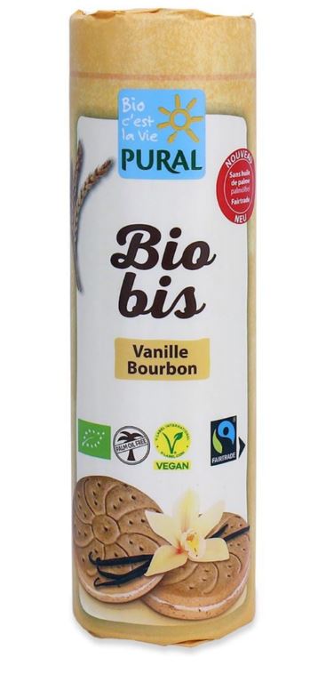 Pural Biobis Sušenky s vanilkovým krémem BIO (320 g) – bez palmového oleje Pural Biobis Sušenky s vanilkovým krémem BIO (320 g) - bez palmového oleje
