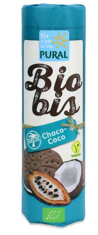 Pural Biobis Kakaové sušenky s kokosovým krémem BIO (300 g) – bez palmového oleje Pural Biobis Kakaové sušenky s kokosovým krémem BIO (300 g) - bez palmového oleje