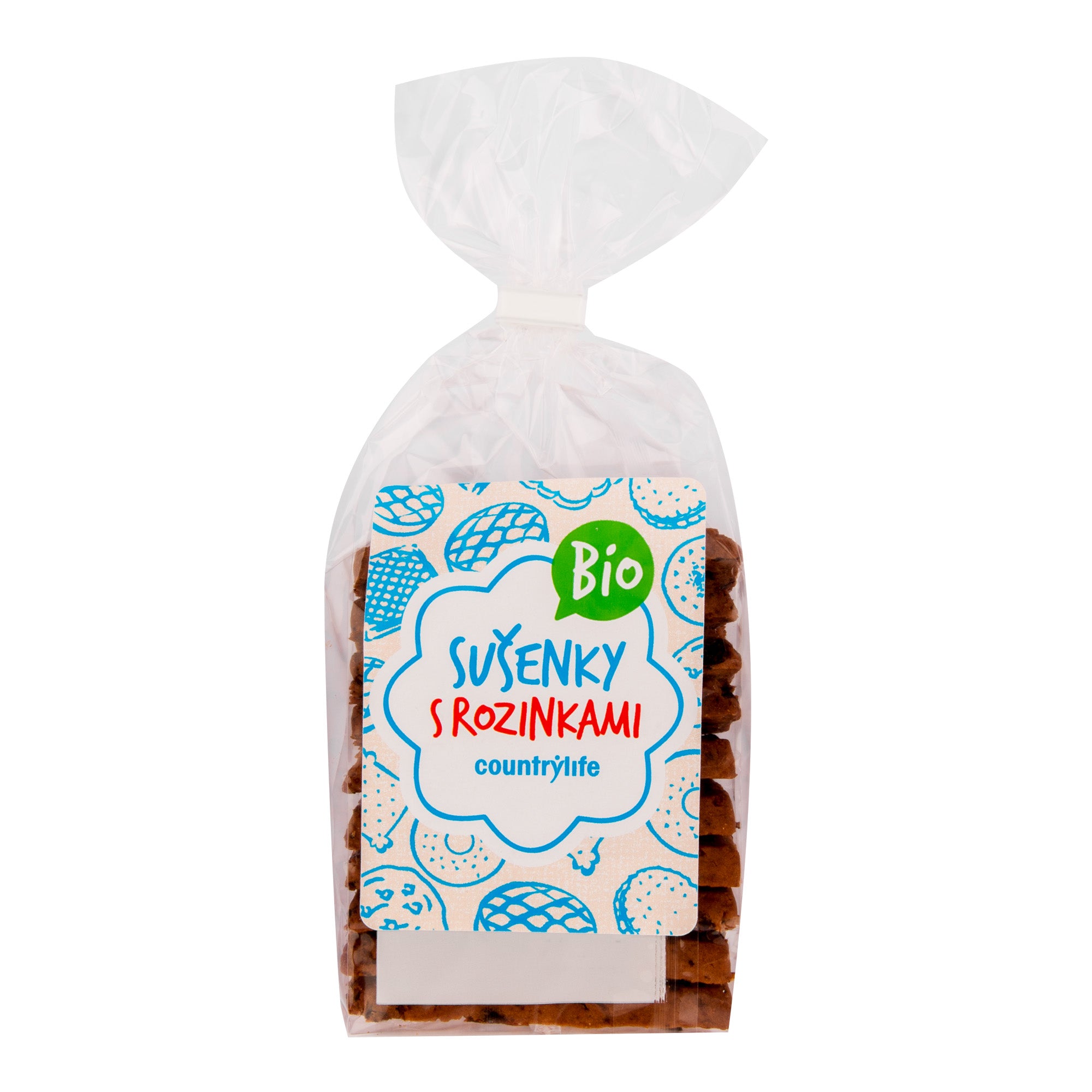 Sušenky s rozinkami 230 g BIO COUNTRY LIFE Sušenky s rozinkami 230 g BIO COUNTRY LIFE