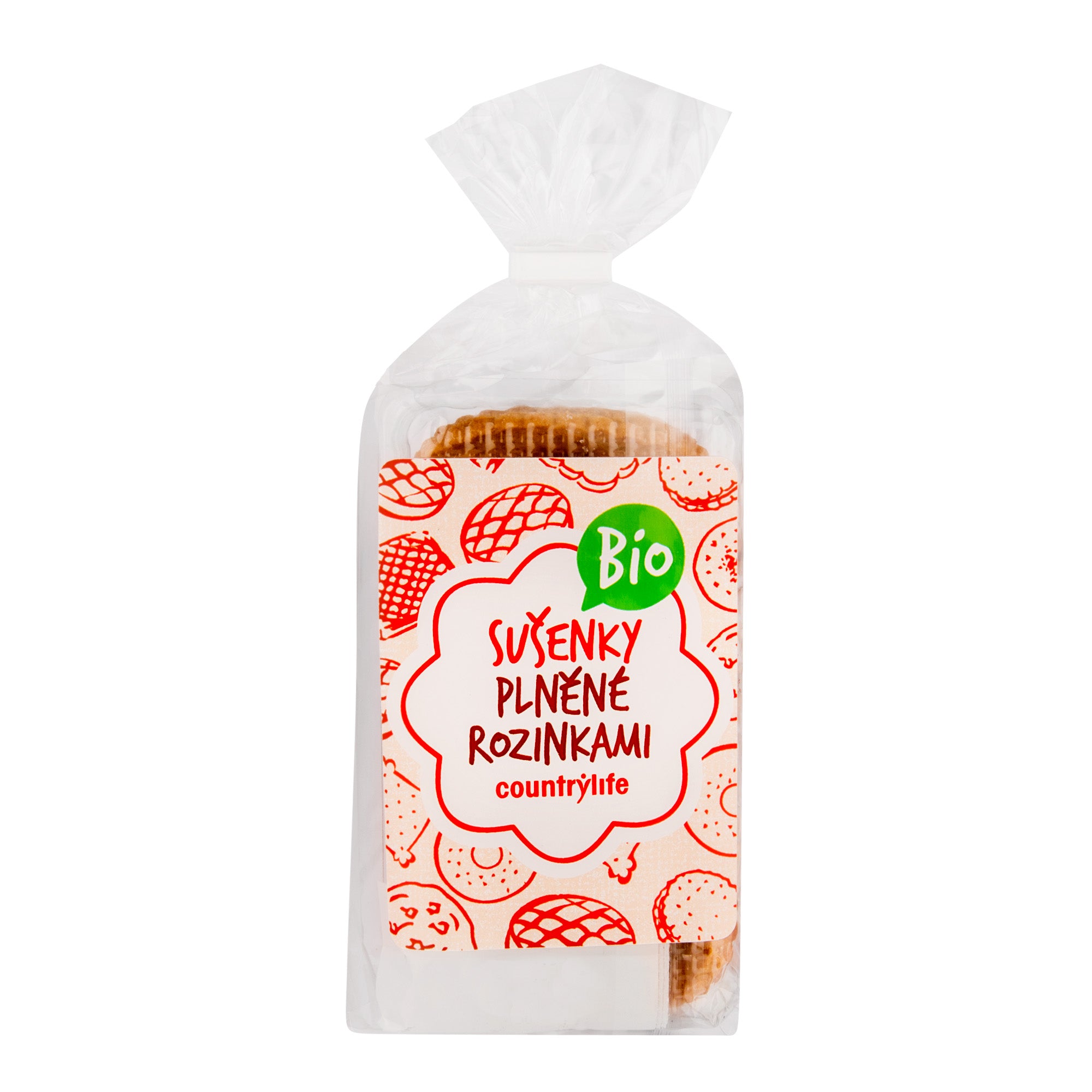 Sušenky plněné rozinkami 200 g BIO COUNTRY LIFE Sušenky plněné rozinkami 200 g BIO COUNTRY LIFE
