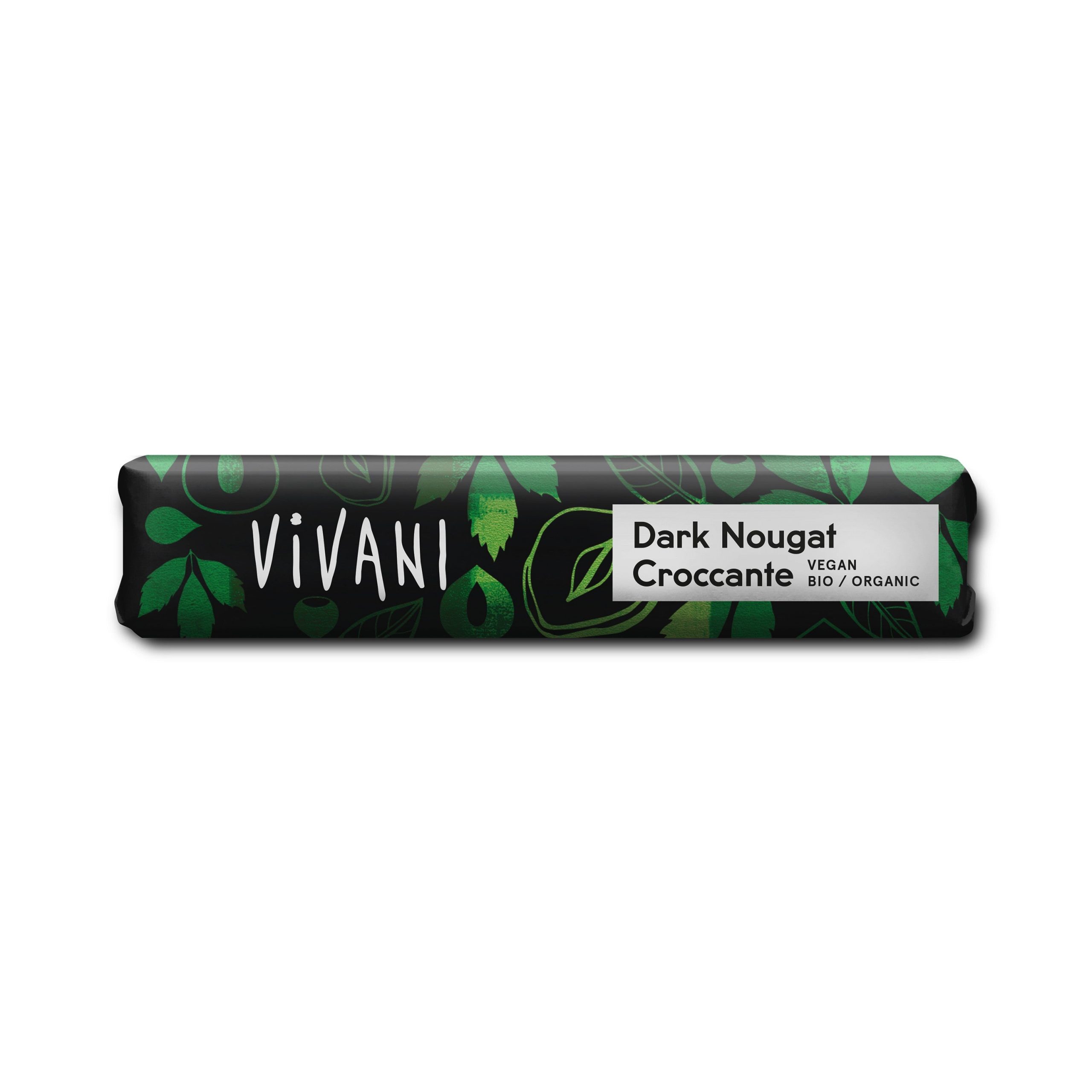 Vivani Čokoládová tyčinka s tmavým nugátem a krokantem BIO (35 g) – křupavá vzpruha Vivani Čokoládová tyčinka s tmavým nugátem a krokantem BIO (35 g) - křupavá vzpruha