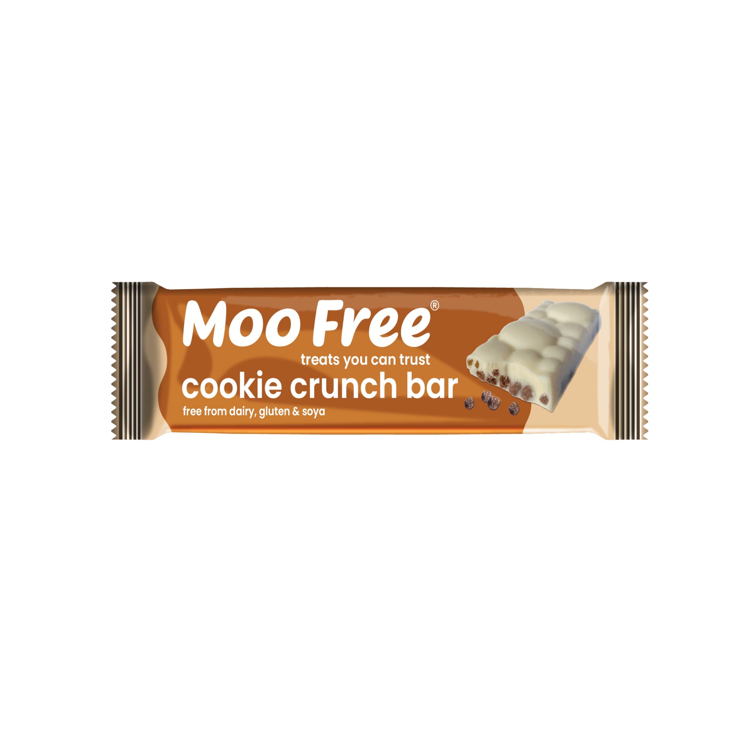 Moo Free Tyčinka s křupavými kuličkami (35 g) – fair trade kvalita Moo Free Tyčinka s křupavými kuličkami (35 g) - fair trade kvalita