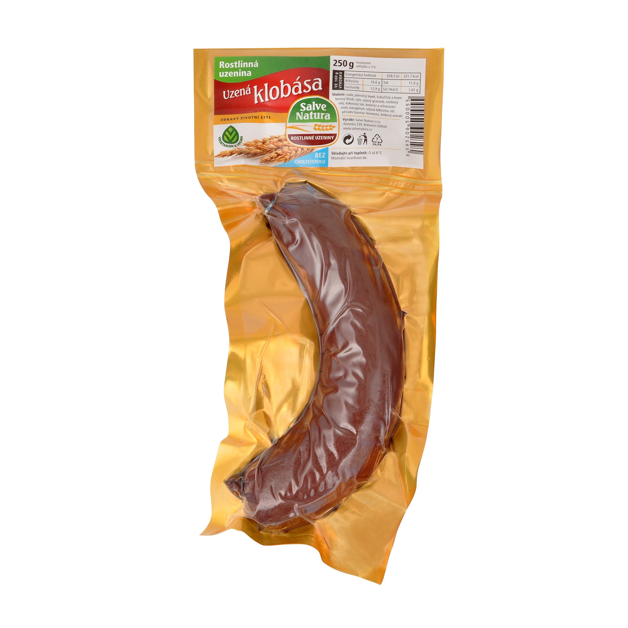 Alternativa klobásy rostlinná uzenina 250 g SALVE NATURA Alternativa klobásy rostlinná uzenina 250 g SALVE NATURA