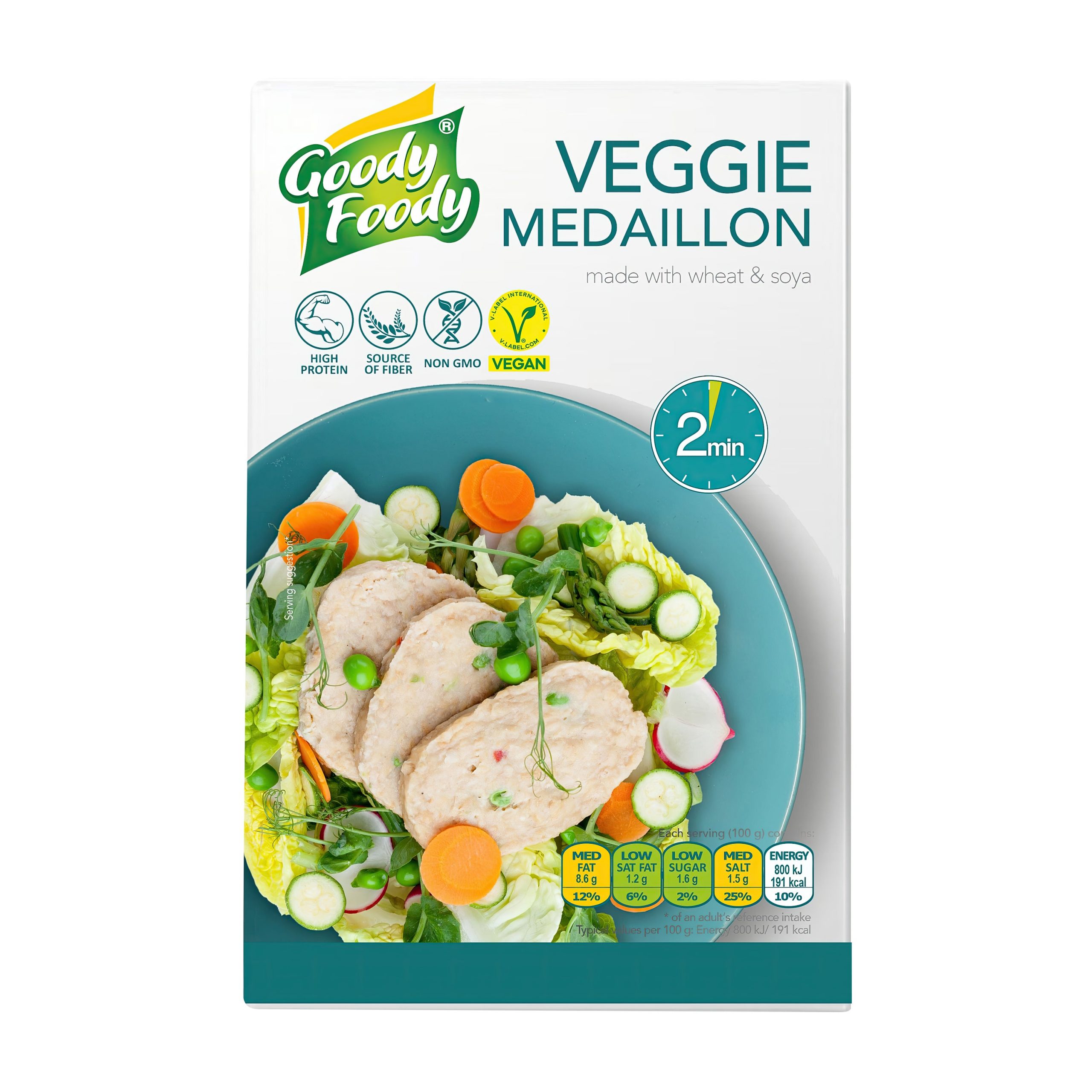 Veganská alternativa kuřecích medailonků 150 g GOODY FOODY Veganská alternativa kuřecích medailonků 150 g GOODY FOODY