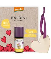 TAOASIS Baldini Aroma mini set From the Heart BIO (5 ml) - dřevěná visačka jako difuzér