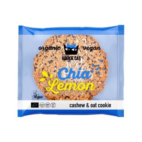 Kookie Cat Sušenka s chia semínky a citronem BIO (50 g) – bez lepku a umělých přísad Kookie Cat Sušenka s chia semínky a citronem BIO (50 g) - bez lepku a umělých přísad