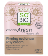 SO’BiO étic Anti-age Precieux Argan Krém růžový denní pro zpevnění GOLD BIO (50 ml) - zpevňuje a rozjasňuje pleť