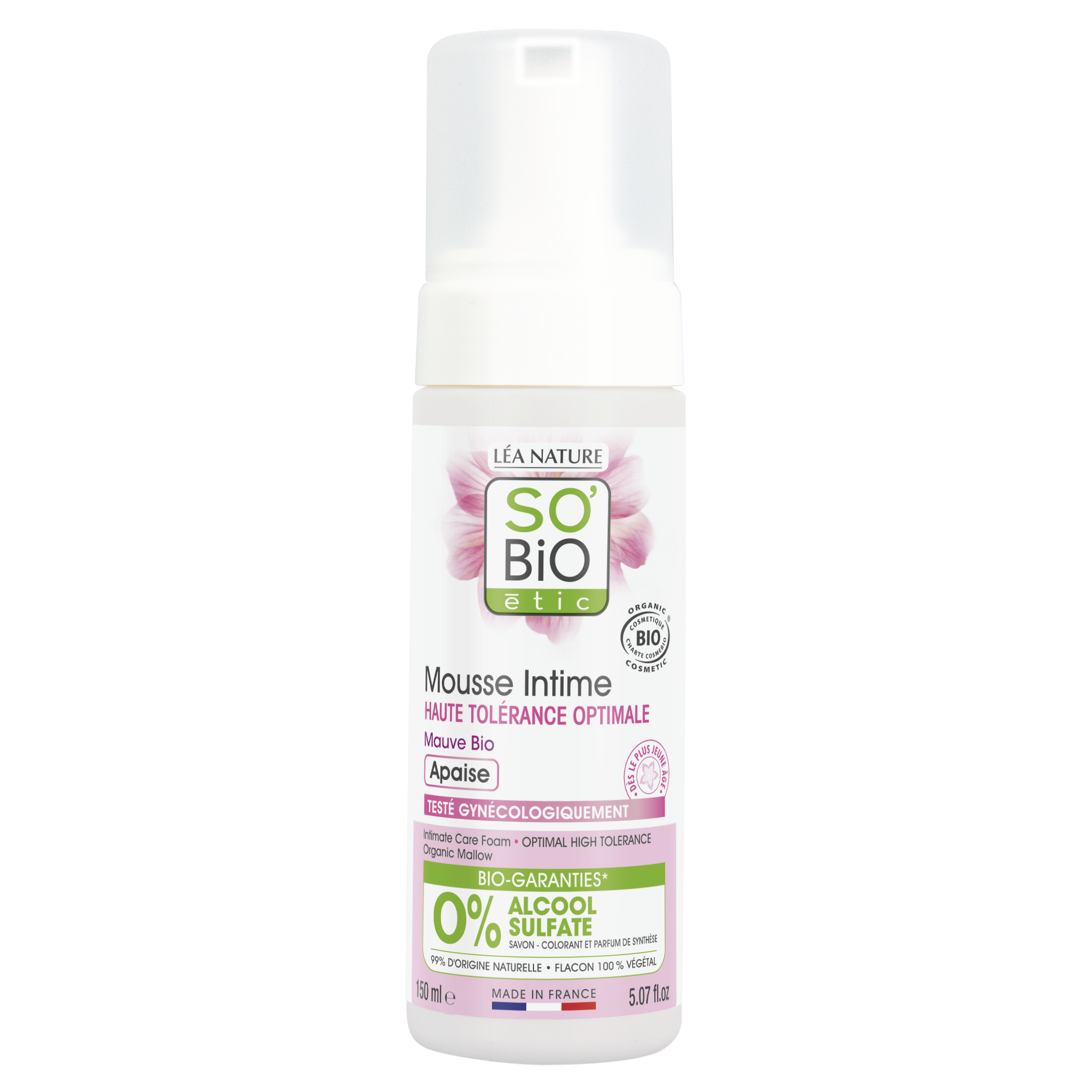 SO’BiO étic Pěna mycí pro intimní hygienu hypoalergenní BIO (150 ml) – s výtažkem ze slézu obecnéhoideální pro suchou pokožku SO’BiO étic Pěna mycí pro intimní hygienu hypoalergenní BIO (150 ml) - s výtažkem ze slézu obecnéhoideální pro suchou pokožku