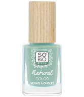 SO’BiO étic Lak na nehty - 85 zelená vodní (11 ml) - se zářivou a intenzivní barvou