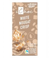 iChoc Tabulka bílý nugát s oříšky vegan BIO (80 g) - fair trade