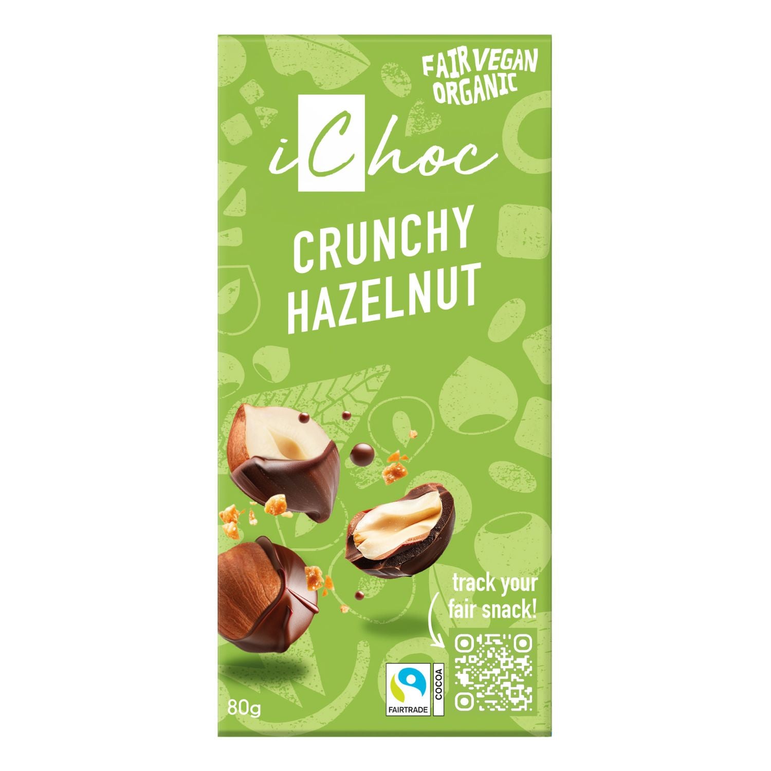 iChoc Tabulka křupavý oříšek vegan BIO (80 g) – fair trade kvalita iChoc Tabulka křupavý oříšek vegan BIO (80 g) - fair trade kvalita